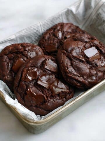 Flourless Vegan Dark Chocolate Avocado Cookies Recipe