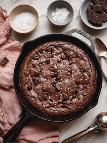 Double Chocolate Skillet Cookie Recipe