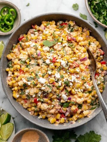 Healthy Mexican Street Corn Salad Recipe