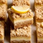 Oatmeal Lemon Crumble Bars Recipe