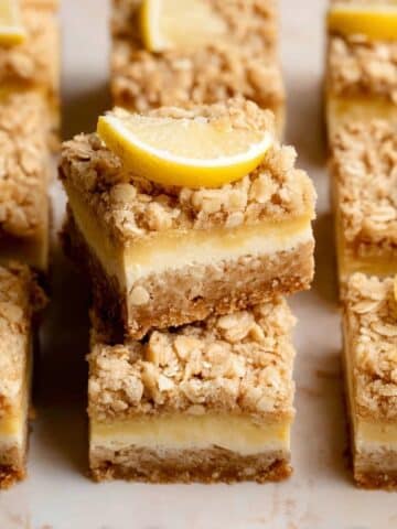 Oatmeal Lemon Crumble Bars Recipe