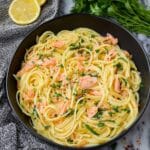 Lemon Butter Salmon Pasta Recipe