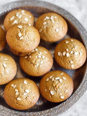 Honey Oat Flour Muffins Recipe