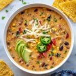 Creamy Vegetarian Tortilla Soup (Easy & Hearty) Recipe