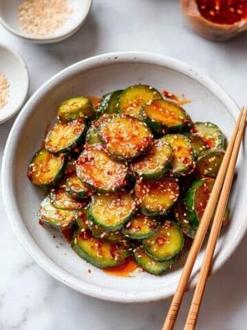 Peanut Chili Crisp Cucumber Salad Recipe