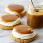 Copycat Crumbl Caramel Cheesecake Cookies Recipe
