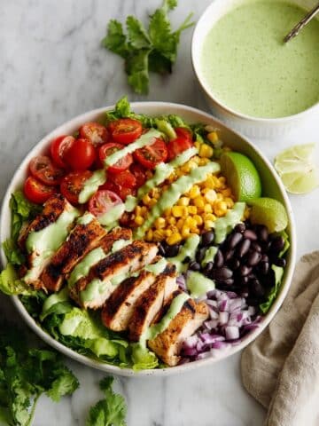 Southwest Chicken Salad with Lime Cilantro Dressing Recipe