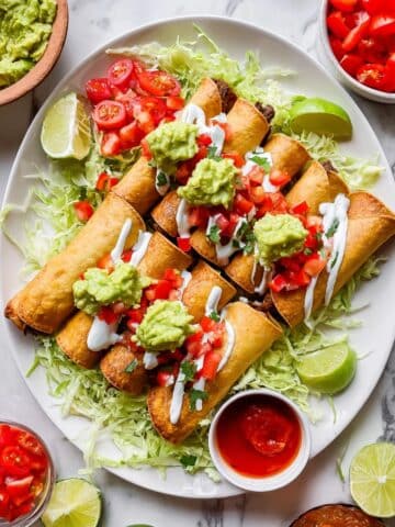 Beef Taquitos with Crispy, Baked, Fried, or Air-Fried Options Recipe