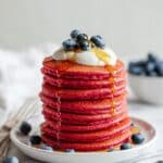 Pink Beet Pancakes Recipe