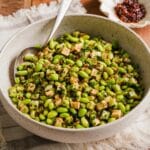 Cucumber Edamame Salad with Feta and Sesame Chili Dressing Recipe