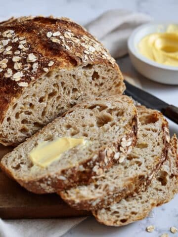 Honey Oat Sourdough Bread Recipe