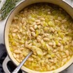 Cheesy Leeks and Beans Recipe