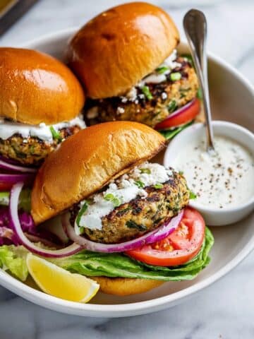 Greek Turkey Burgers Recipe