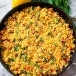 One-Pot Moroccan Couscous with Chickpeas and Vegetables Recipe