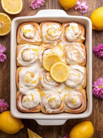 Lemon Rolls with Cream Cheese Icing Recipe