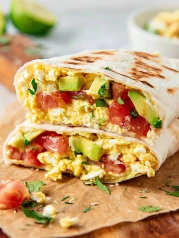High Protein Cottage Cheese Breakfast Wrap Recipe