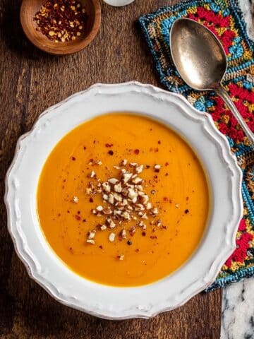 African Sweet Potato and Parsnip Soup with Peanut Butter Recipe