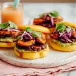 Black Bean & Plantain Arepa Sandwiches Recipe