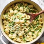 15-Minute Creamy Pasta with Peas Recipe