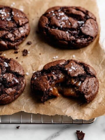 Salted Caramel Dark Chocolate Cookies Recipe