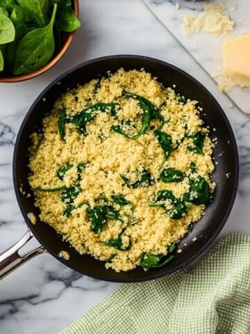 Parmesan Spinach Couscous Recipe