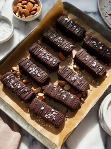 Homemade Paleo Vegan Protein Snickers Bars Recipe