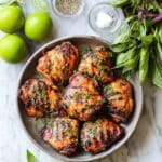 Thai Grilled Chicken Thighs with Fresh Herbs and Lime Recipe