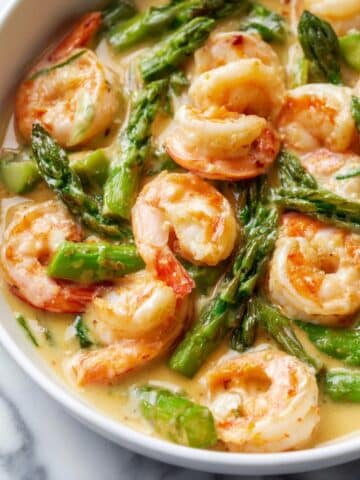 Lemon Garlic Shrimp and Asparagus Recipe