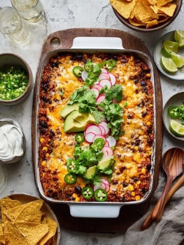 Black Bean Quinoa Enchilada Bake Recipe