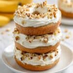 Banana Bread Donuts with Cream Cheese Frosting Recipe