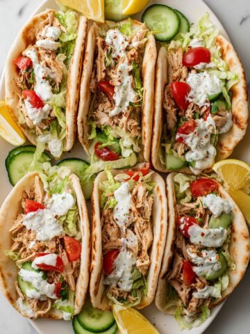 Crockpot Greek Chicken Gyros Recipe