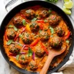 Thai-Inspired Red Curry Meatballs Recipe