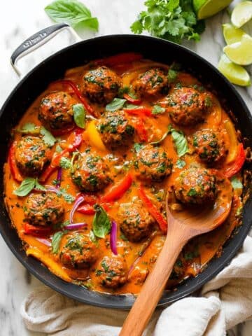 Thai-Inspired Red Curry Meatballs Recipe