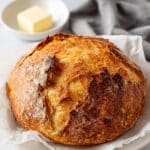 2 Ingredient No Knead Yogurt Bread Recipe