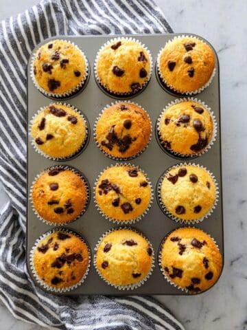Greek Yogurt Chocolate Chip Muffins (Low Sugar Recipe) Recipe