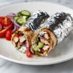 Greek Chicken Wraps with Dill Yogurt Sauce Recipe