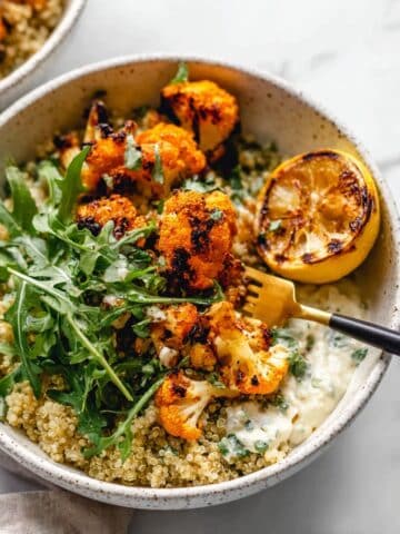 Turmeric-Roasted Cauliflower Bowls with Whipped Feta Recipe