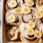 Banana Cinnamon Rolls with Cream Cheese Icing Recipe