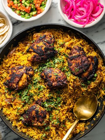 One Pan Shawarma Chicken & Rice Recipe