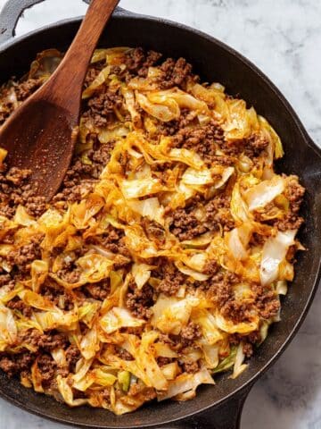 Ground Beef and Cabbage Skillet Recipe