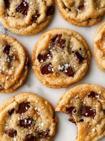 The Best Chewy Salted Caramel Chocolate Chip Cookies Recipe