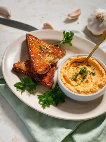 Garlic Dip (Roasted Garlic Butter Dip) Recipe