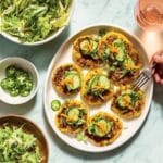 Buffalo Chicken Smash Tacos with Herby Ranch Slaw Recipe