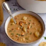 Hearty Pinto Bean Soup with Roasted Tomatoes and Spiced Vegetables Recipe
