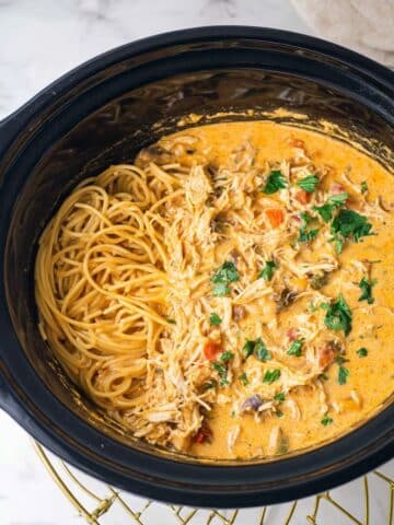 Slow Cooker Chicken Spaghetti Recipe