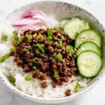 Healthy Korean Ground Beef Bowls Recipe