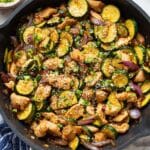 Zucchini Stir Fry with Chicken and Ginger Recipe