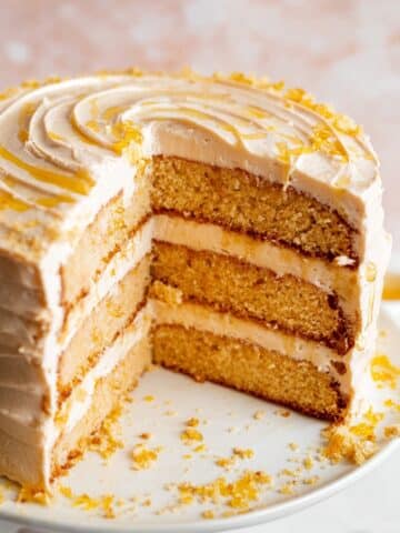 Cornbread Cake with Whipped Honey Buttercream Frosting Recipe