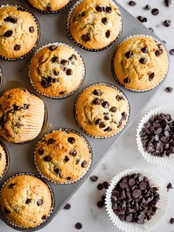 Peanut Butter Muffins with Chocolate Chips Recipe