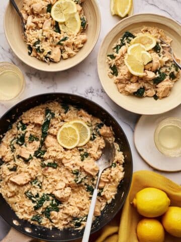 Creamy One-Pan Lemon Chicken Orzo Recipe